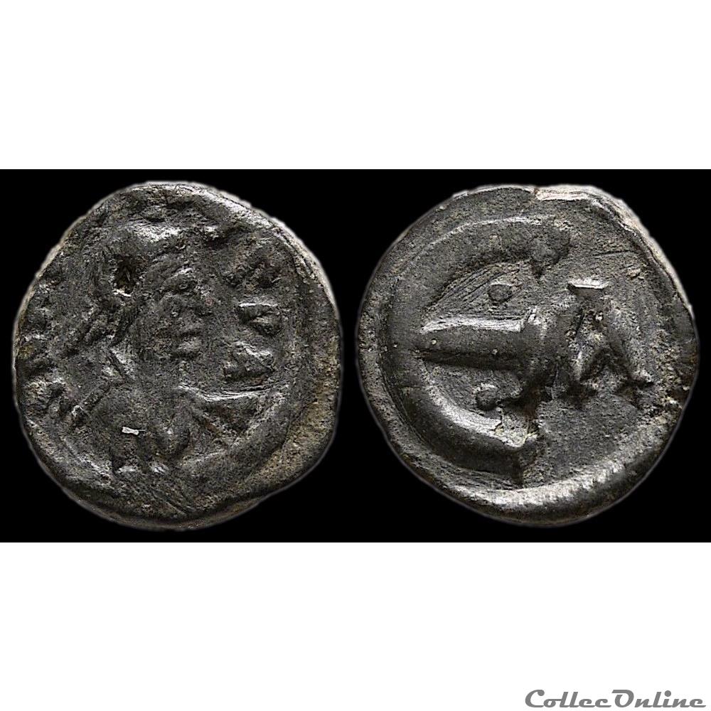 Pentanummium d'Anastase émis à Constantinople (491-518) - Sear 29 monnaie antique byzantine pentanummium anastase emis a constantinople 491 518 sear 29