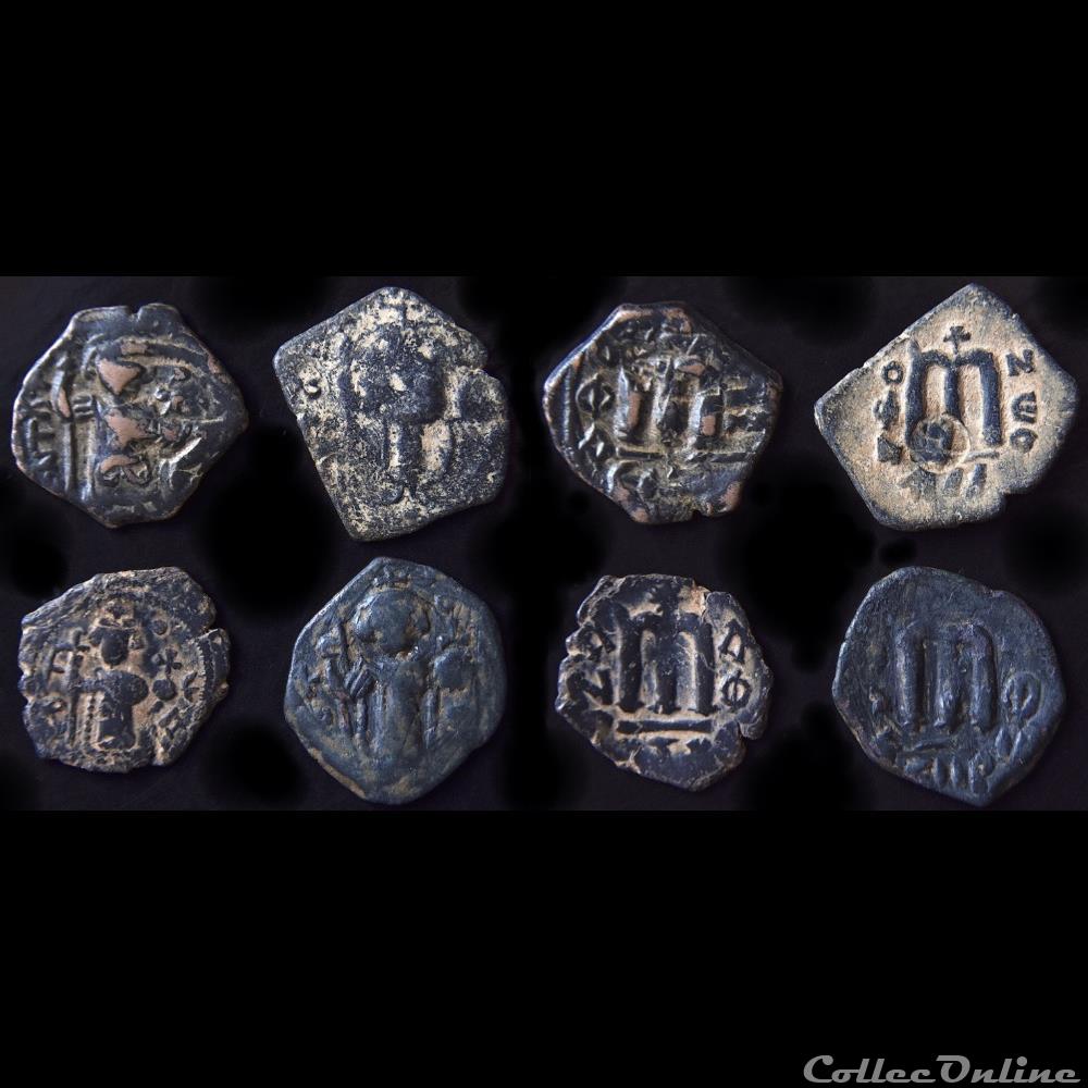 Pseudo byzantine "AITOI" type - Constant II debout, type dérivé et variante (658-c 665) 4 monnaie antique autre pseudo byzantine aitoi type constant ii debout type derive et variante 658 c 665