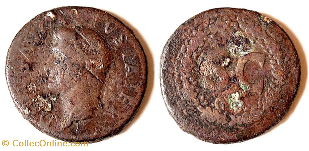 monnaie antique romaine republicaine imperiale auguste divinise 29 av jc 14 ap jc as de consecration