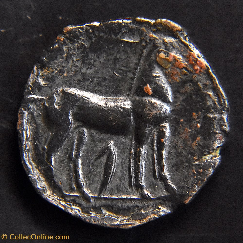 ZEUGITANE - CARTHAGE - SARDAIGNE - Shekel 5 monnaies antiques grecques zeugitane carthage sardaigne shekel