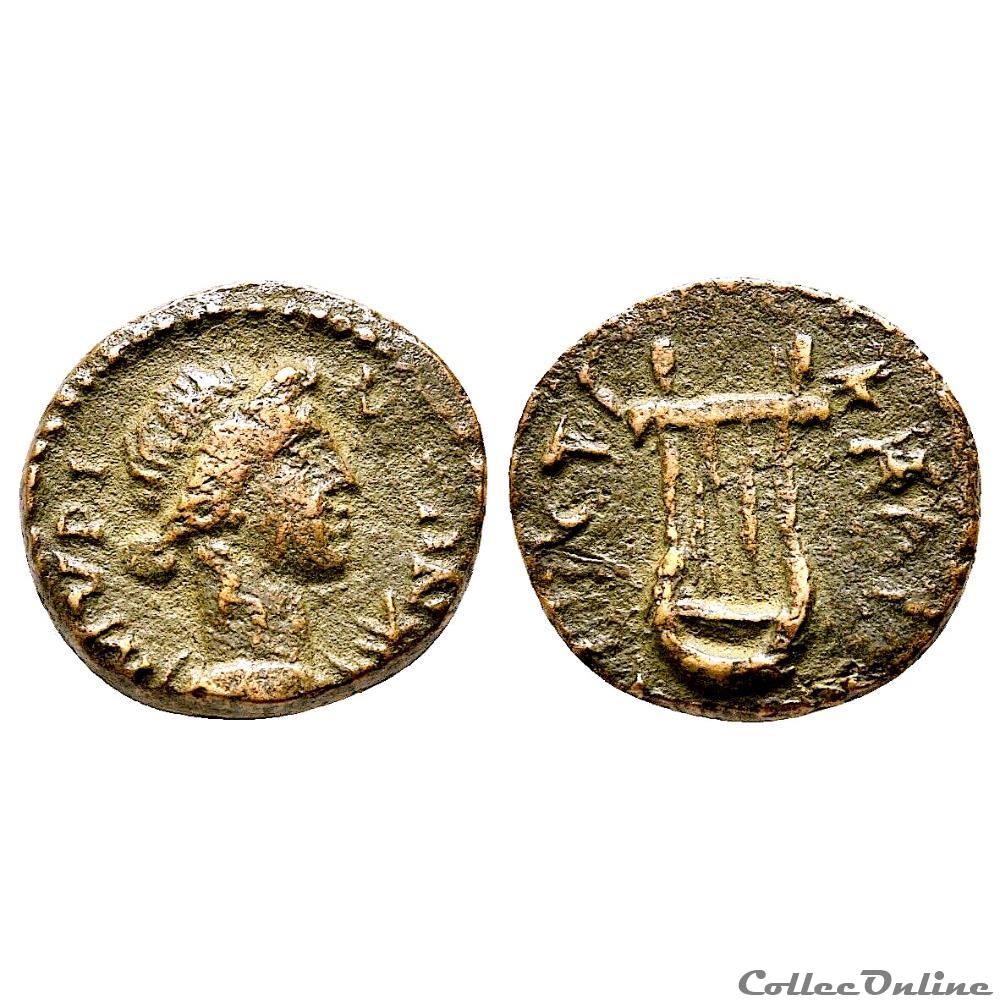 "Provinciale Romaine" Aeolis Myrina - règne de Trajan à Hadrien, 98-138 AD monnaie antique av jc ap provinciale romaine aeolis myrina regne de trajan a hadrien 98 138 ad
