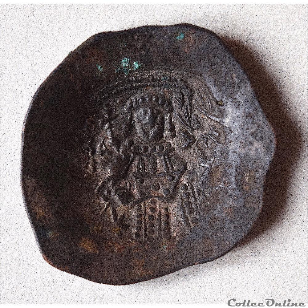 Isaac II Ange (1185-1195 et 1203-1204), Trachy Constantinople 2 monnaie antique byzantine isaac ii ange 1185 1195 et 1203 1204 trachy constantinople