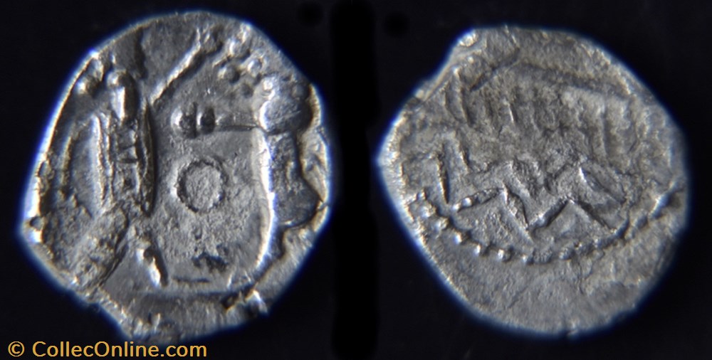 PHENICIE - SIDON(Ve - IVe siècles avant J.-C.) Obole Souverain Abd' Asthart Ier(372-359 monnaie antique jc ap grecque phenicie sidon ve ive siecles avant j c obole souverain ab asthart ier 372 359