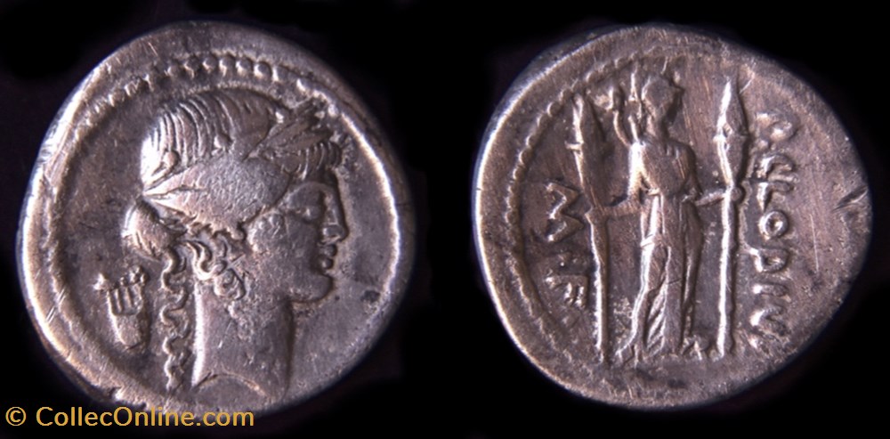 Denier Claudia - Publius Clodius - Apollon à la Lyre - (42 av. jc) 4 monnaies antiques romaines imperiales et republicaines denier claudia publius clodius apollon a la lyre 42 av jc