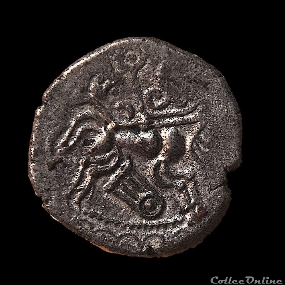 CORIOSOLITES (IIe - Ier siècles avant J.-C.) Statère de billon à la Lyre, classe V a 2 monnaie antique gauloise coriosolites iie ier siecles avant j c statere de billon a la lyre classe v a