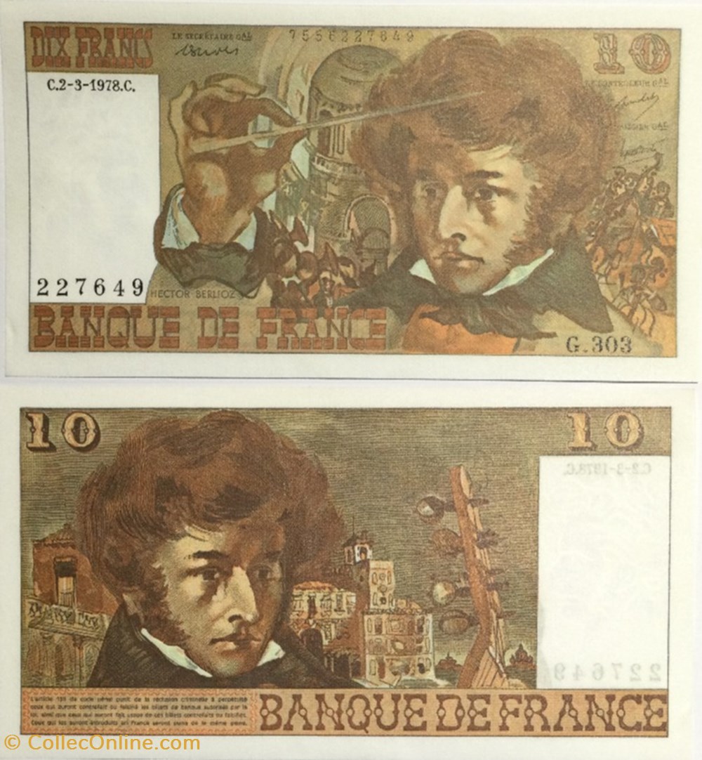 billets euros 10 francs berlioz france 1974 f 63 23