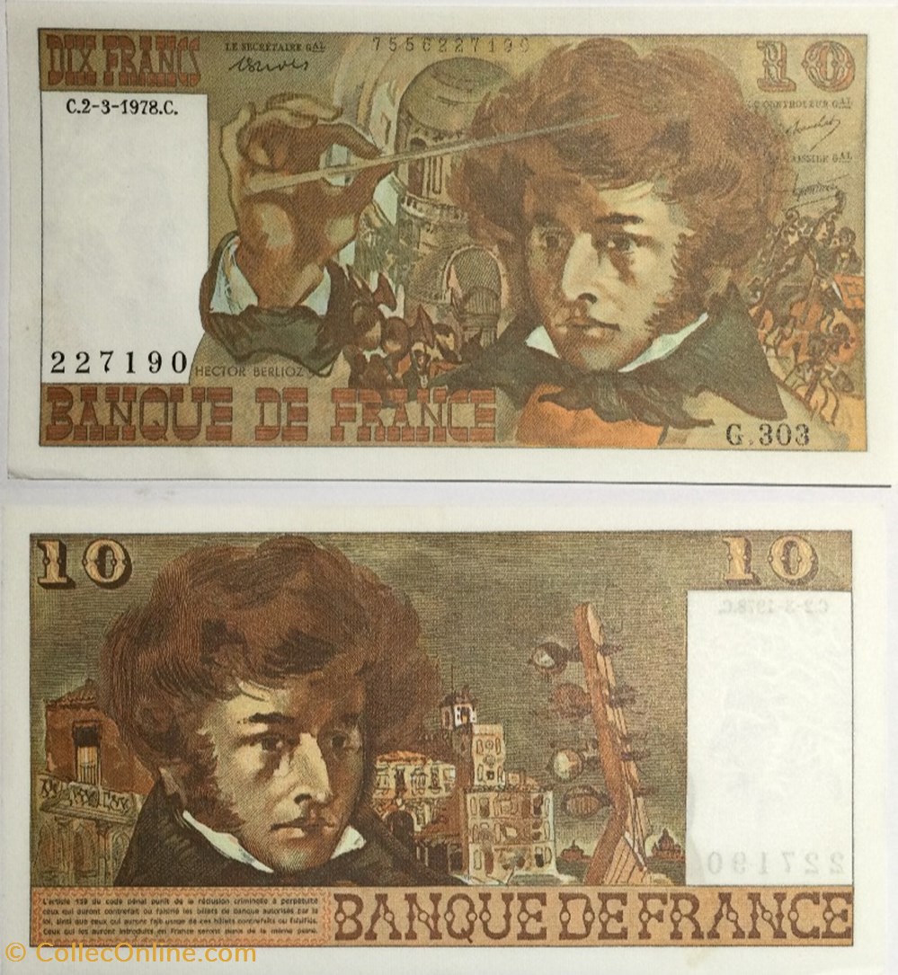 10 Francs BERLIOZ FRANCE 1978 F.63.23 billets euros 10 francs berlioz france 1978 f 63 23