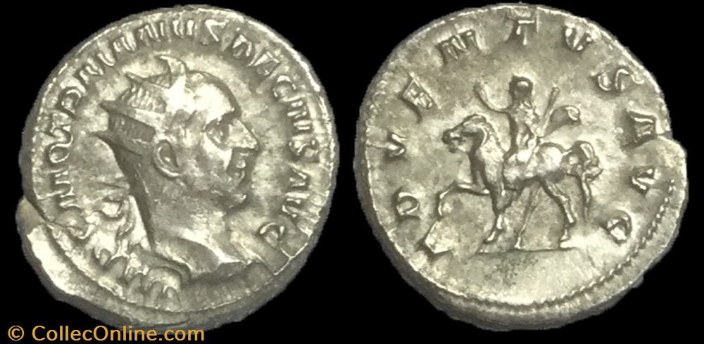 Antoninien TRAJAN DÈCE monnaie antique av jc ap romaine antoninien trajan dece