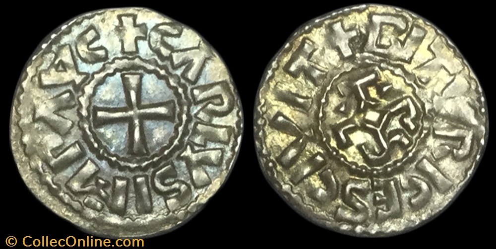 denier Charles II le chauve monnaie france carolingienne denier charles ii le chauve
