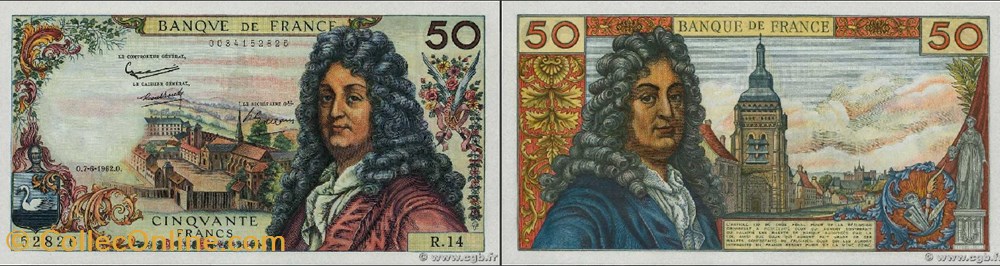 50 Francs RACINE FRANCE 1962 F.64.01 Alphabet-Série : R.14 n°52826 billets europe 50 francs racine france 1962 f 64 01 alphabet serie r 14 n 52826