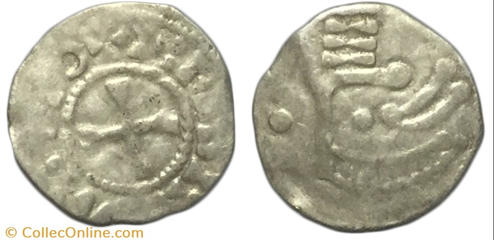 Denier THIBAUT III BLÉSOIS - COMTÉ DE BLOIS monnaie france feodale denier thibaut iii blesois comte de blois