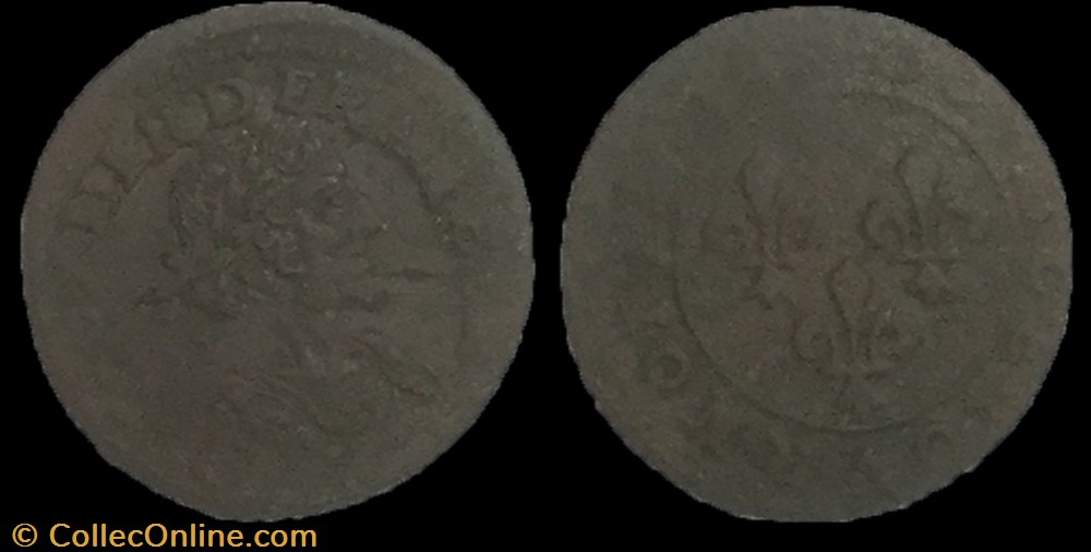 monnaie france a royale double tournois louis xiii le juste 1639