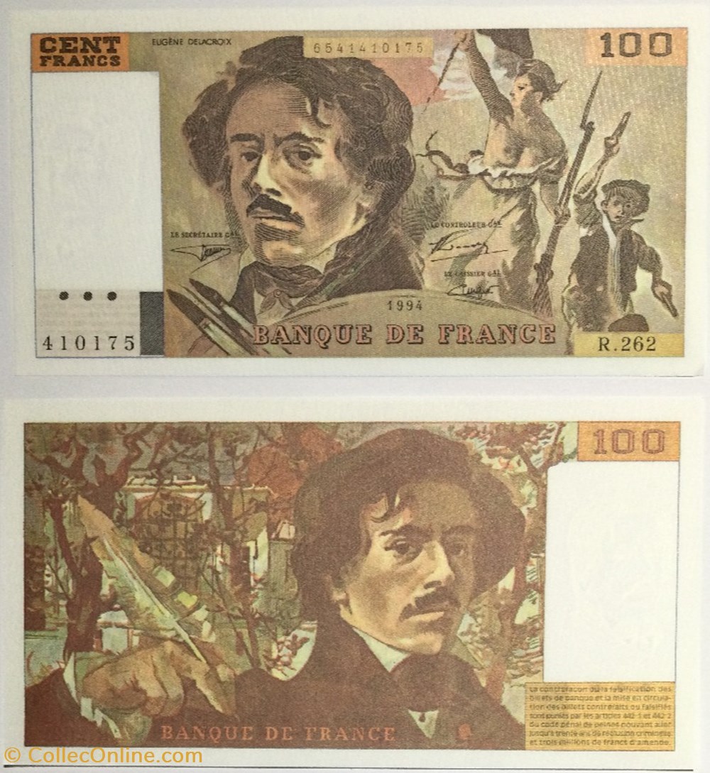 100 Francs DELACROIX FRANCE 1994 F.69ter.01b billets europe 100 francs delacroix france 1994 f 69ter 01b