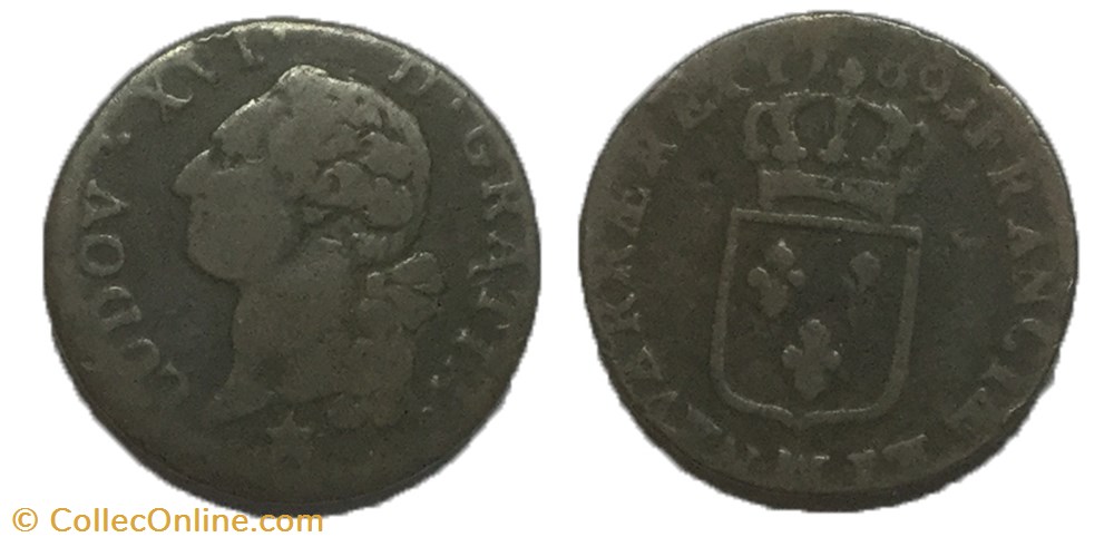 monnaie france royale sol dit a ecu louis xvi 1789 ma