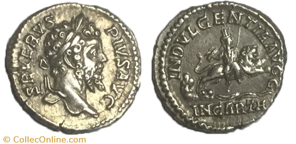 Denier Septime Sévère monnaie antique av jc a ap romaine denier septime severe