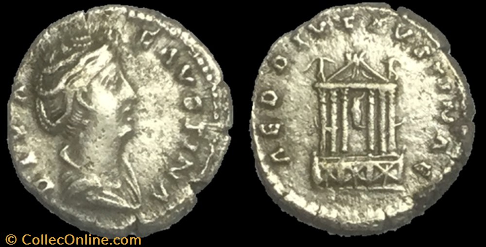 denier Faustine mère monnaie antique av jc ap romaine denier faustine mere