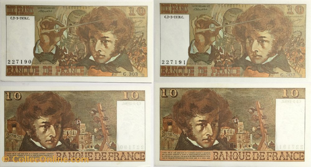 billets europe 10 francs berlioz france 1974