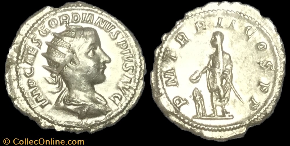 Antoninien GORDIEN III monnaie antique av jc ap romaine antoninien gordien iii