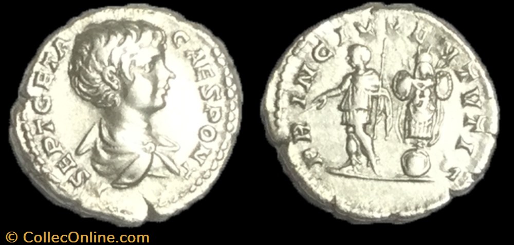 denier Geta monnaie antique av jc ap romaine denier geta
