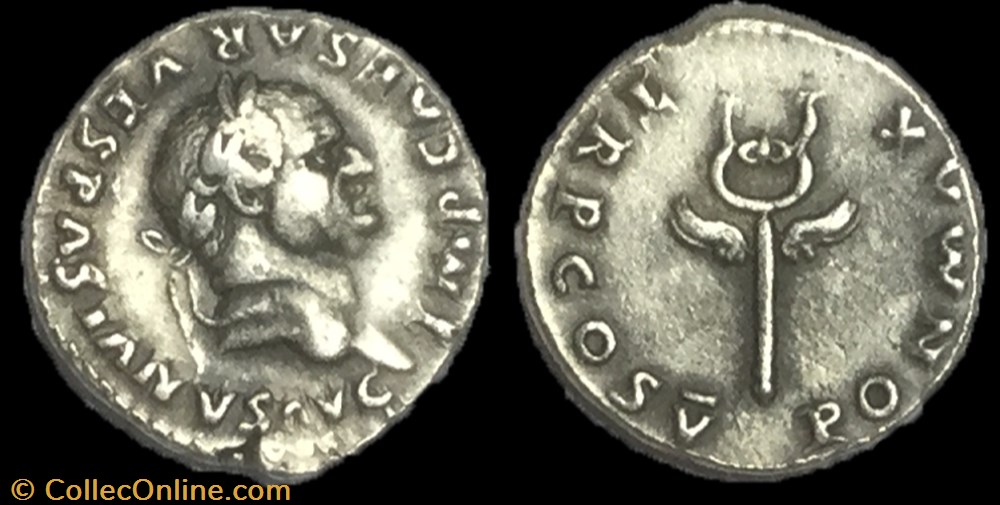 denier Vespasien monnaie antique av jc ap romaine denier vespasien