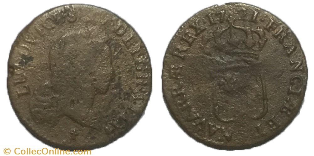 Demi-sol au buste enfantin Louis XV 1721 S monnaie france royale demi sol au buste enfantin louis xv 1721 s