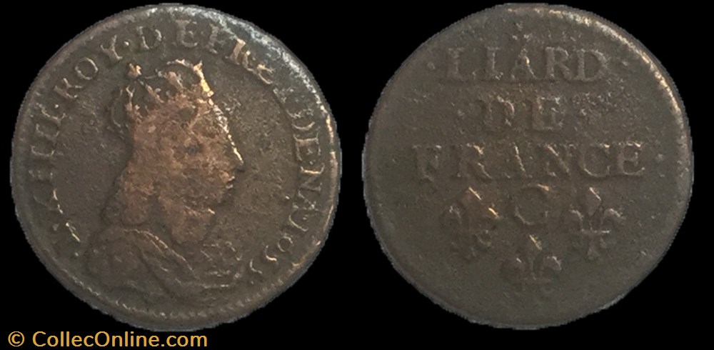 liard de France 1655 C monnaie royale liard de france 1655 c