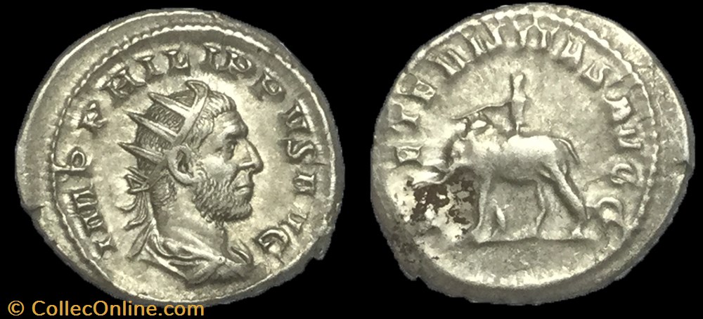 Antoninien PHILIPPE Ier L'ARABE monnaie antique av jc ap romaine antoninien philippe ier arabe