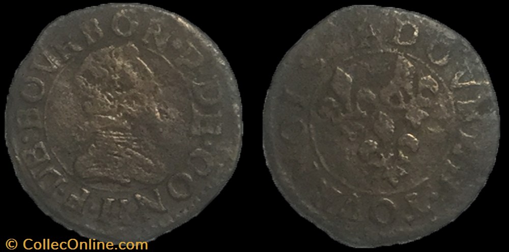 monnaie france feodale double tournois francois de bourbon conti champagne chateau regnault