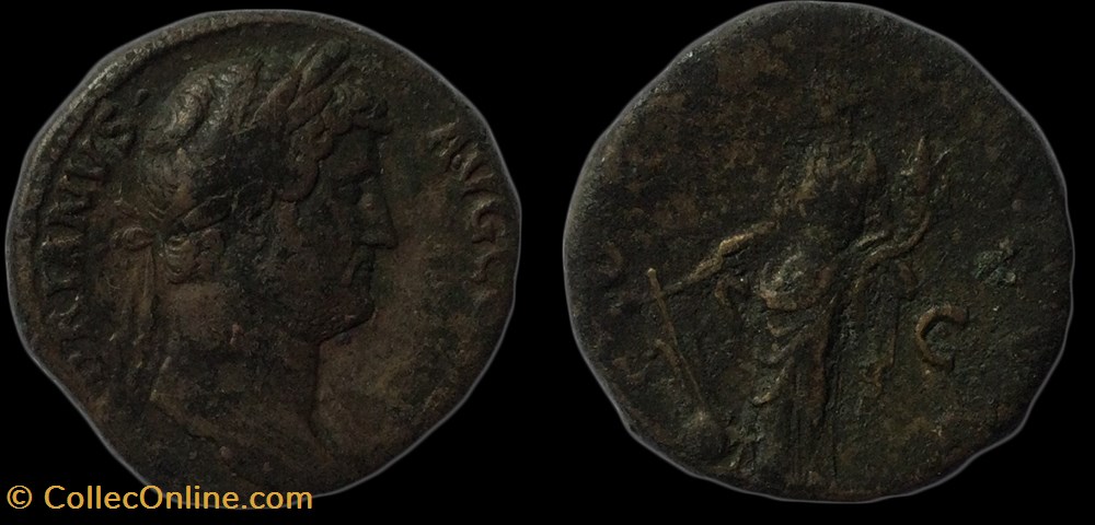 monnaies antiquite av jc ap romaines republicaines imperiales sesterce hadrien