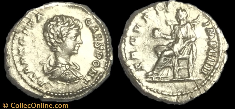 Denier Geta monnaie antique av jc ap romaine denier geta