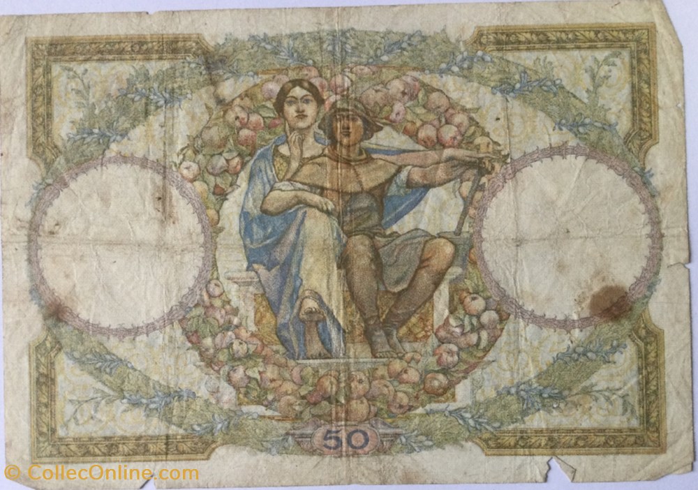 50 Francs LUC OLIVIER MERSON type modifié FRANCE 1933 F.16.04 billets euros 50 francs luc olivier merson type modifie france 1933 f 16 04