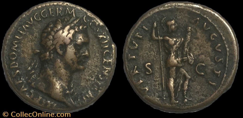 as DOMITIEN monnaie antique av jc ap romaine as domitien