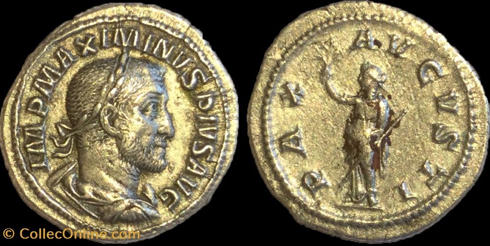 monnaies antiques romaines republicaines imperiales denier maximin ier thrace