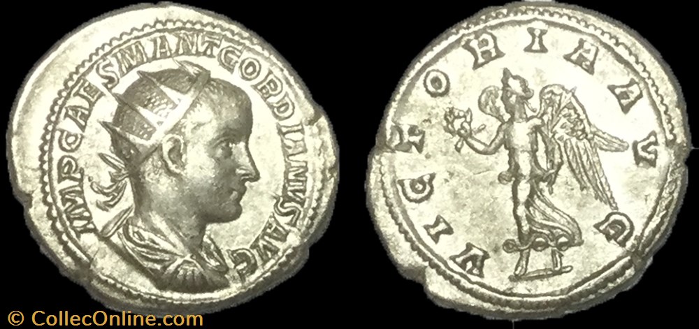 Antoninien GORDIEN III monnaie antique av jc ap romaine antoninien gordien iii