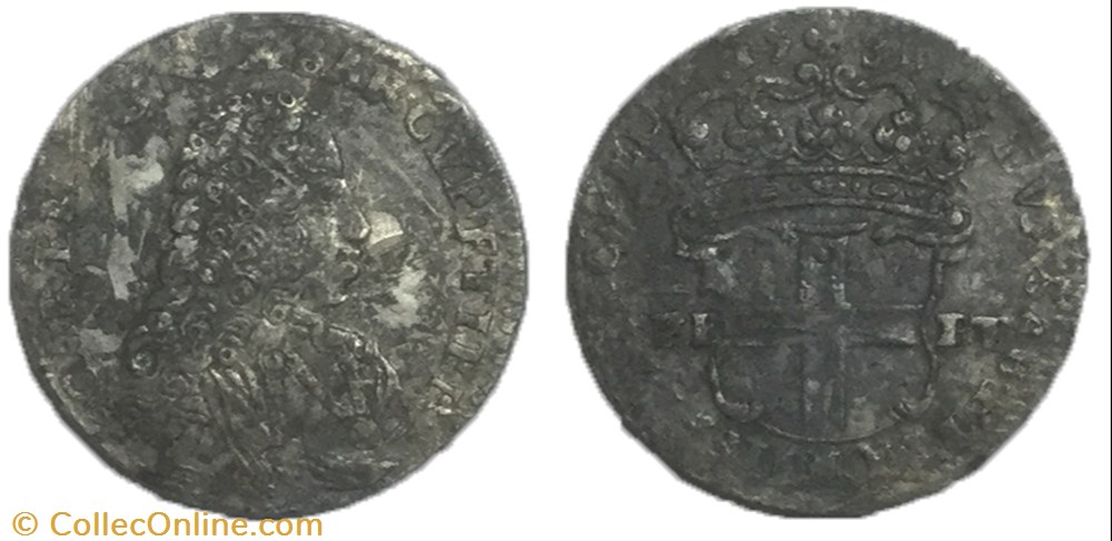 SAVOIE - DUCHÉ DE SAVOIE 5 soldi de 1733 de Charles Emmanuel III 1730,1755 monnaie france royale savoie duche de savoie 5 soldi de 1733 de charles emmanuel iii 1730 1755
