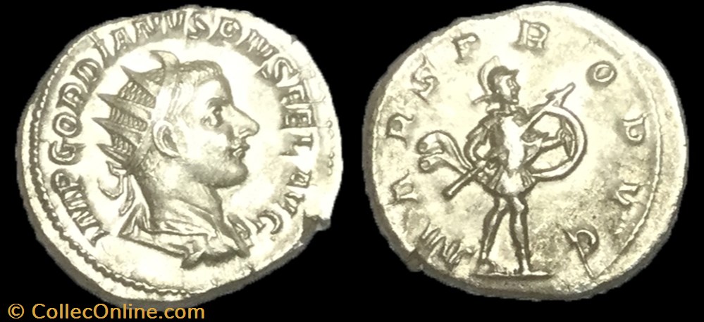 Antoninien GORDIEN III monnaie antique av jc ap romaine antoninien gordien iii