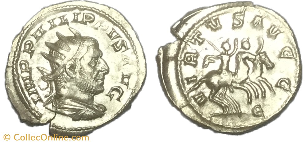 Antoninien PHILIPPE Ier L'ARABE monnaie antique av jc ap romaine antoninien philippe ier arabe