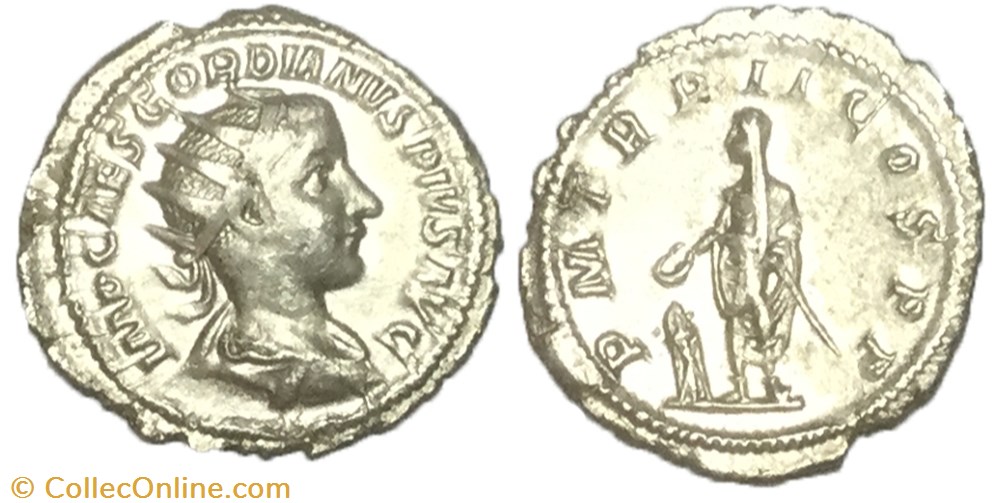 Antoninien GORDIEN III monnaie antique av jc ap romaine antoninien gordien iii