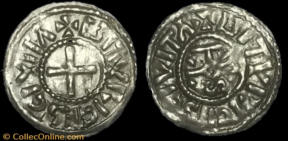 denier Charles II le chauve ou Charles le gros monnaie france carolingienne denier charles ii le chauve ou charles le gros