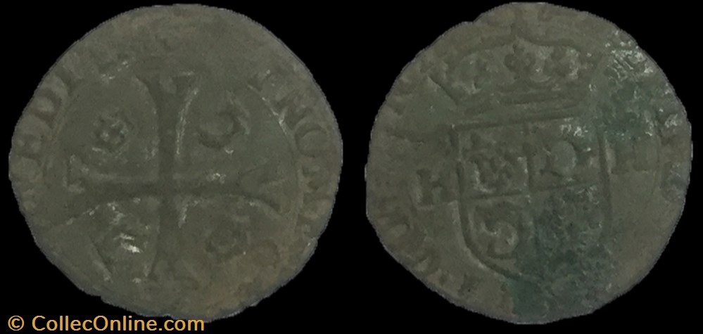1 imitation Italienne d’un douzain de Henri III ou IV monnaie france royale 1 imitation italienne d un douzain de henri iii ou iv