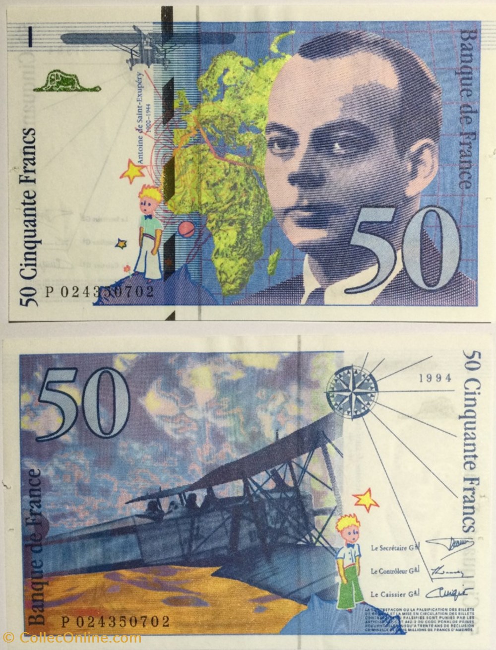 50 Francs SAINT-EXUPÉRY FRANCE 1994 F.73.01 billets europe 50 francs saint exupery france 1994 f 73 01