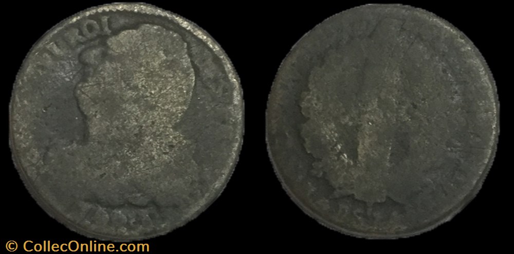 2 sols dit "au faisceau" 1792 .A. monnaie france moderne 2 sols dit au faisceau 1792 a
