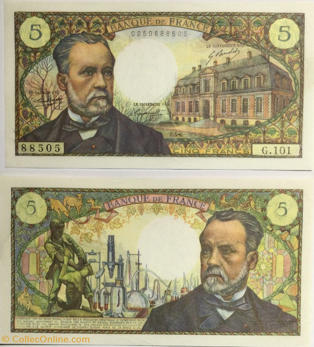 5 Francs PASTEUR FRANCE 1969 F.61.10 billets europe 5 francs pasteur france 1969 f 61 10