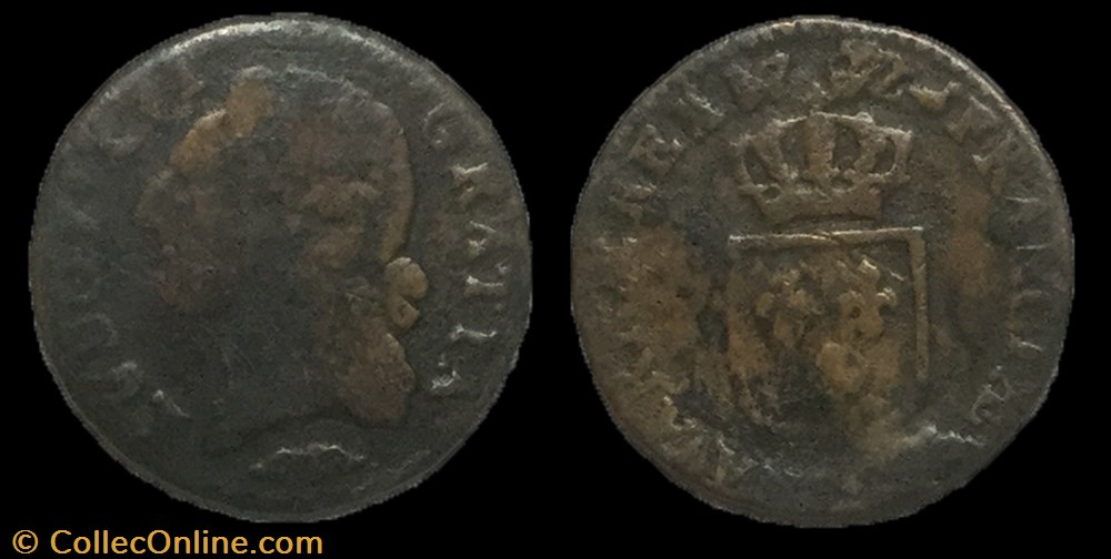 Demi-sol dit à l'écu Louis XVI 1782 aix en provence monnaie france royale demi sol dit a ecu louis xvi 1782 aix en provence