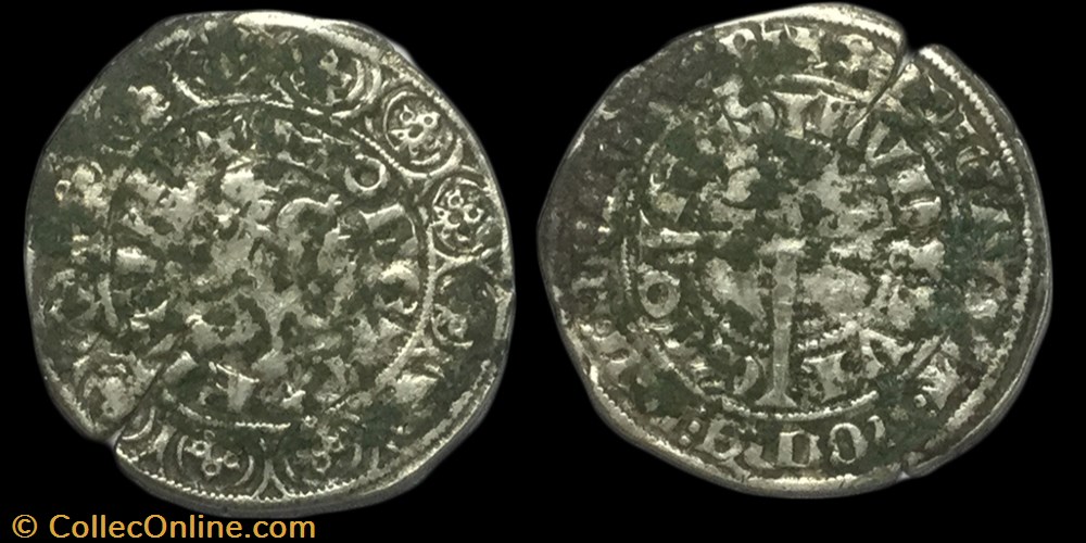monnaie france feodale gros compagnon au lion jean iii brabant duche de brabant