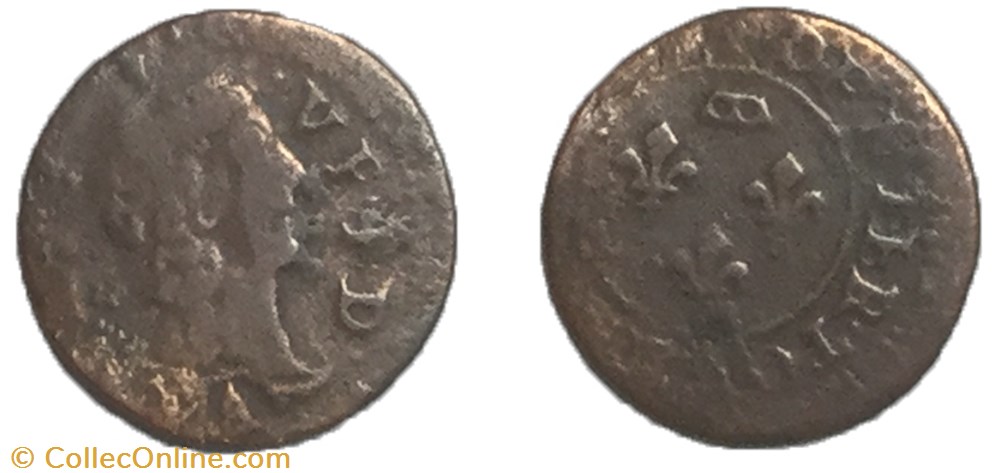 monnaie france feodale dombes principaute de dombes gaston orleans denier tournois