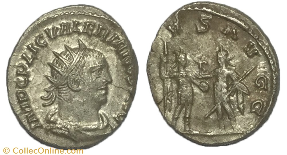 Antoninien VALÉRIEN Ier monnaie antique av jc ap romaine antoninien valerien ier
