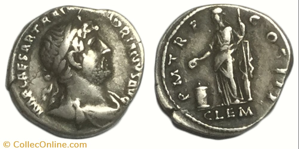denier HADRIEN monnaie antique av jc ap romaine denier hadrien
