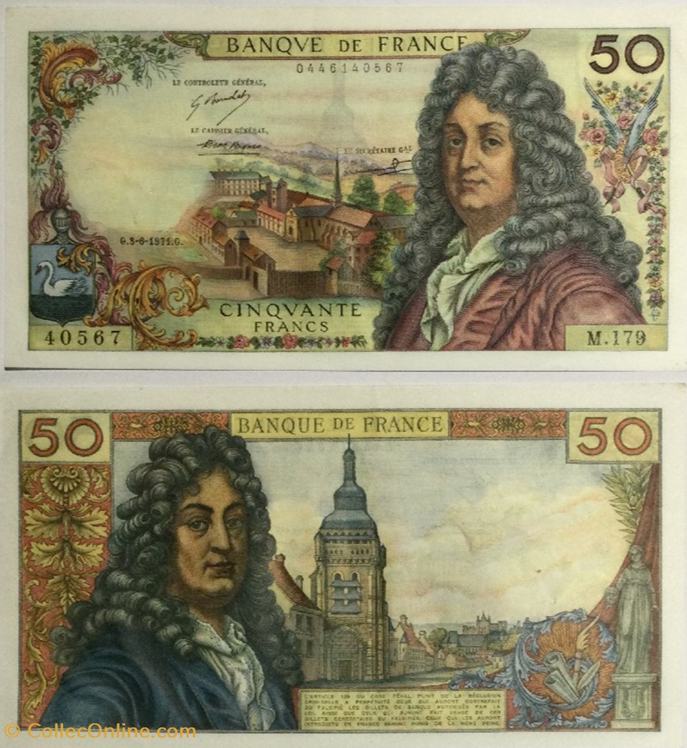 50 Francs RACINE FRANCE 1974 F.64.18 billets europe 50 francs racine france 1974 f 64 18