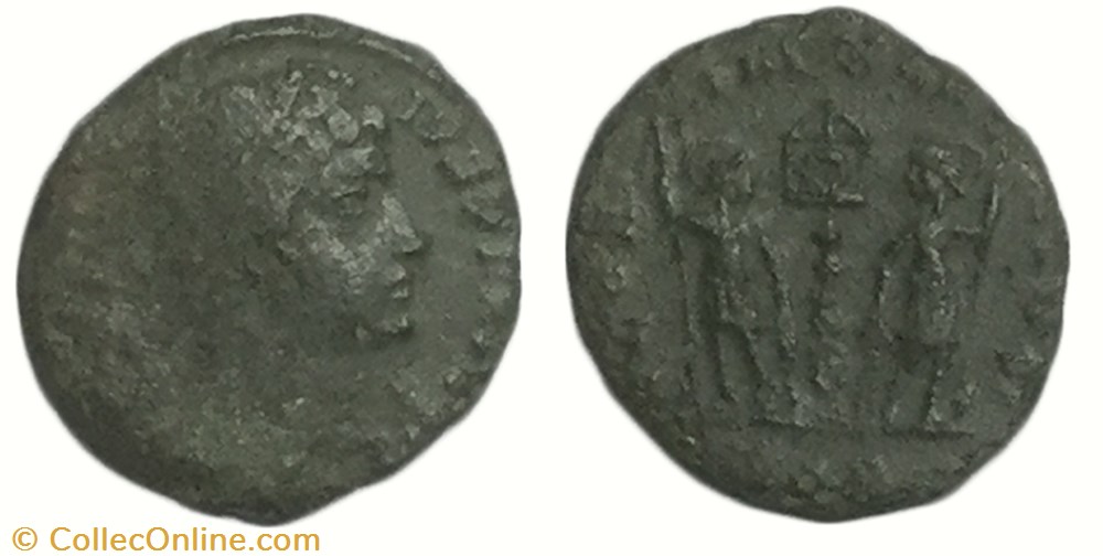 monnaie antique av jc ap romaine centenionalis ou nummus constans